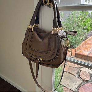 Chloe Brown Leather Shoulder Bag